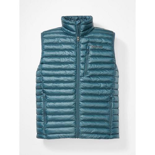 Marmot Avant Featherless Jackets - Mens Vest Blue Grey CA6458701 Canada